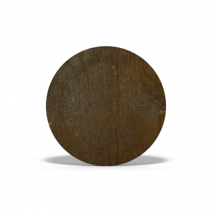 Plaque acier corten ronde sur-mesure