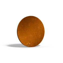 Plaque acier corten ronde sur-mesure