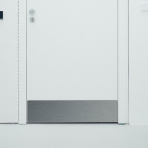 Custom stainless steel kick plate | John Steel