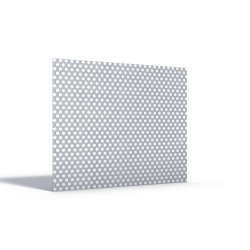 Rectangular perforated aluminum plate - John Steel