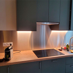 Custom stainless steel splashback - John Steel