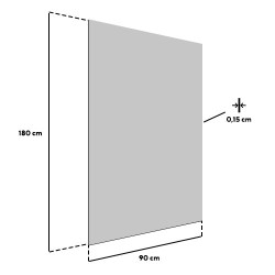 Decorative exterior panel with scale pattern - 180 x 90 cm