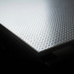 Plaque inox antidérapante 4mm sur mesure