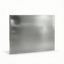 Plaque rectangle inox brossé sur-mesure