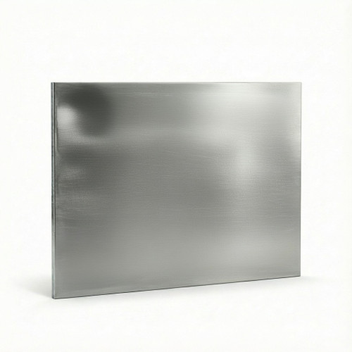 Placa rectangular de acero inoxidable cepillado a medida