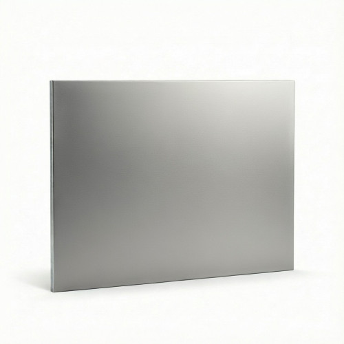 Plaque aluminium brossé anti-traces rectangle sur-mesure - John Steel