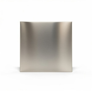 Plaque inox brossé carré sur-mesure - Découpé dans vos dimensions