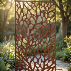 Decoratief buitenpaneel met schubbenpatroon - 180 x 90 cm