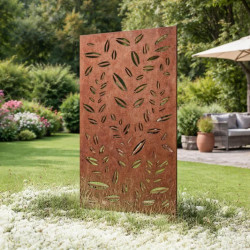 Decorative exterior panel with leaf motif - 180 cm high
