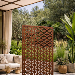 Painel decorativo externo John Steel com padrão de grade
