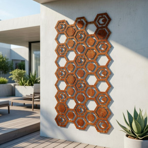 Panel decorativo exterior con motivo de grid - John Steel