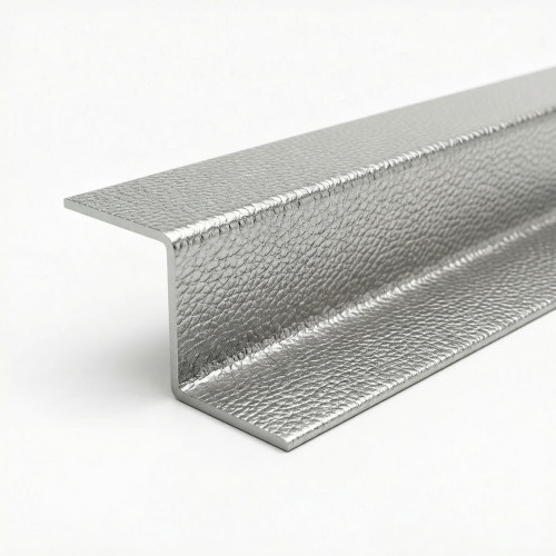 Profilé Z inox texture cuir sur mesure - Finition décorative