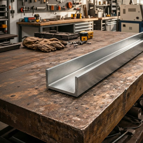 Profilé U en inox brossé - Finition haut de gamme