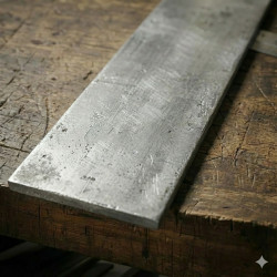 Ruwe RVS platte strip - John Steel
