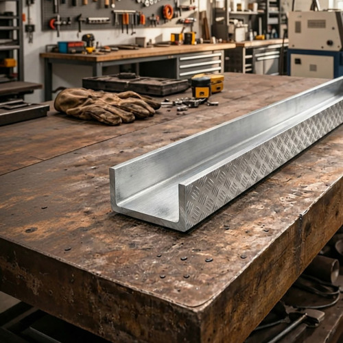 U-Profil aus Aluminium-Riffelblech auf Maß | John Steel
