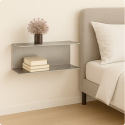 Aluminium U-vormige wandplank op maat – John Steel