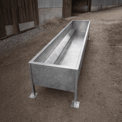 Custom brushed stainless steel feeder bottom plate - John Steel