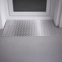 Plaque de seuil inox larmé sur mesure | John Steel