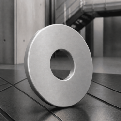 Rondelle aluminium brossé anodisé anti-traces sur mesure | John Steel