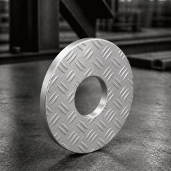 Rondelle en aluminium larmé sur mesure | John Steel
