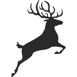 Wanddekoration Hirsch nach Maß aus Metall | John Steel