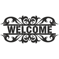 Custom panoramic Welcome wall decor | John Steel