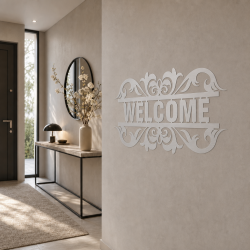 Custom panoramic Welcome wall decor | John Steel