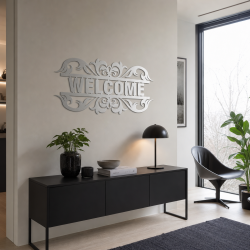 Custom panoramic Welcome wall decor | John Steel