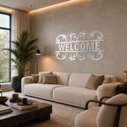 Custom panoramic Welcome wall decor | John Steel