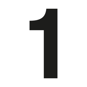 Custom Coolvetica house number 1 - John Steel