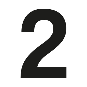 Numéro de maison Coolvetica 2 sur mesure - John Steel