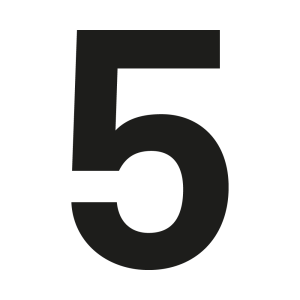 Numero civico Coolvetica su misura: 5 | John Steel