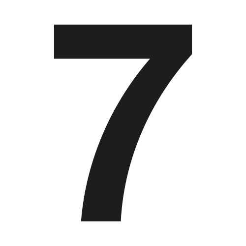 Numero civico Coolvetica su misura: 7 | John Steel