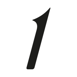 Huisnummer cursive sans op maat: 1| John Steel