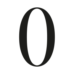 Numero civico oranienbaum su misura: cifra 0| John Steel