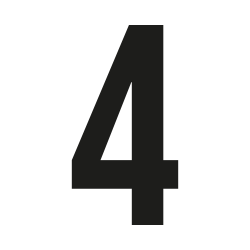 Numero civico Bebas neue su misura: 4| John Steel