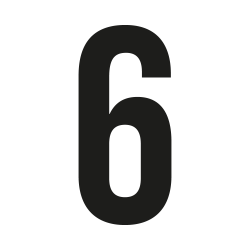 Número de casa Bebas neue a medida: 6| John Steel