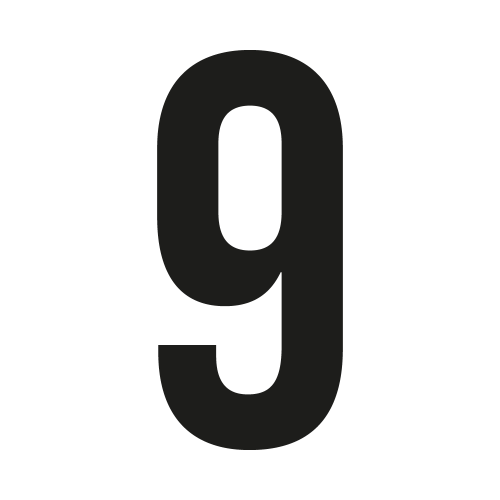 Custom Bebas Neue house number: 9 | John Steel