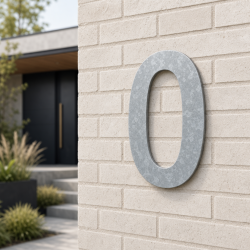 Huisnummer Coolvetica op maat: 0 | John Steel