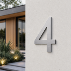 Huisnummer Coolvetica op maat: 4 | John Steel