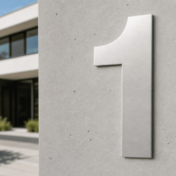 Custom Coolvetica house number 1 - John Steel