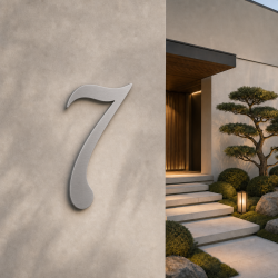 Huisnummer cursive sans op maat: 7| John Steel