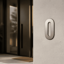 Numero civico Bebas neue su misura: 0 | John Steel