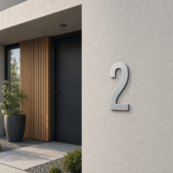 Huisnummer Bebas Neue op maat: 2 | John Steel