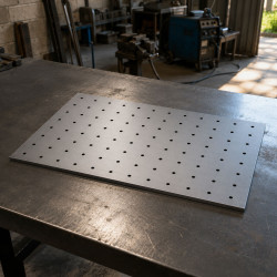 Placa para Mesa de Soldadura 1200x800 Esp. 12mm Sistema 16 | John Stee