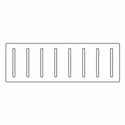 Ventilatierooster plafond geborsteld aluminium