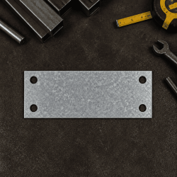 Custom galvanized steel mounting plate | John Steel