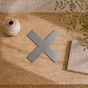 Croce in acciaio inox grezzo su misura | Taglio laser john steel