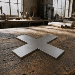 Cruz de aço inoxidável marítimo bruto sob medida