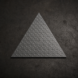 Triangle en acier larmé sur mesure - John Steel